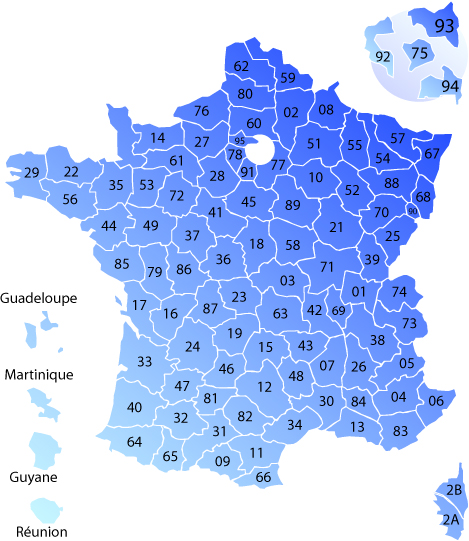 Carte de France des auto-écoles